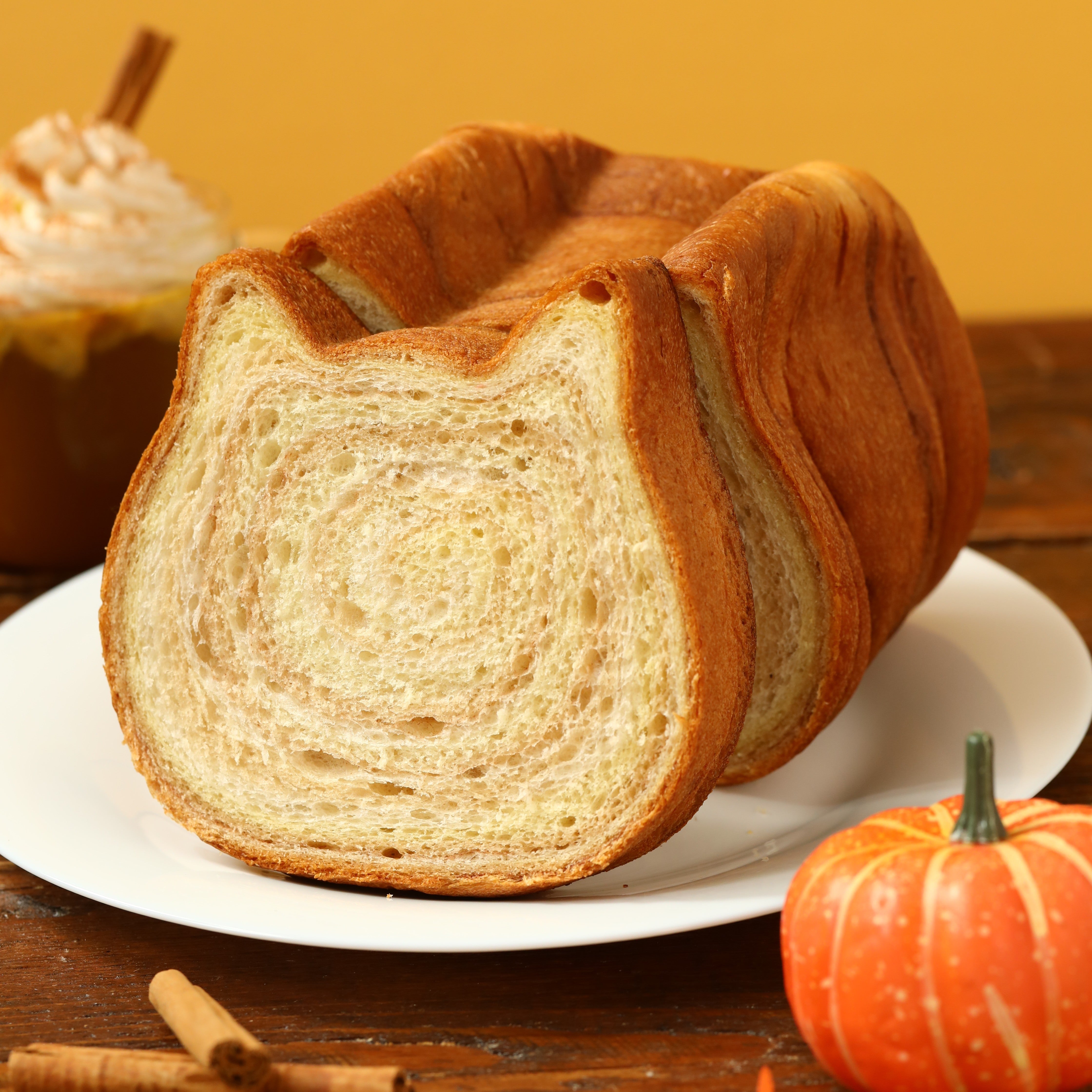 🐱9月オンライン限定🐱 ねこねこ食パン パンプキンスパイスラテ 1個