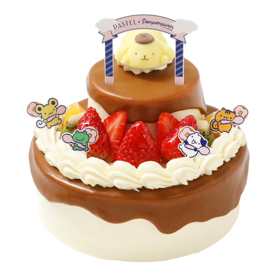 ポムポムプリンの2段ケーキ