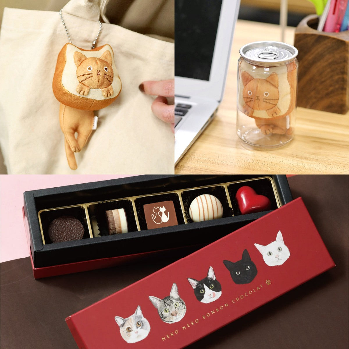 🐈60セット限定🍞ぬいぐるみチャーム＆ねこねこボンボンショコラ 2箱