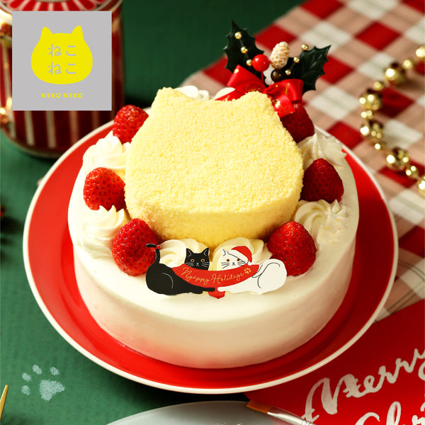 【早期予約】Xmasねこねこ2段ケーキ