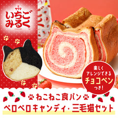 😻10月オンライン限定🍭 ねこねこ食パン（ペロペロキャンディ＋三毛猫）
