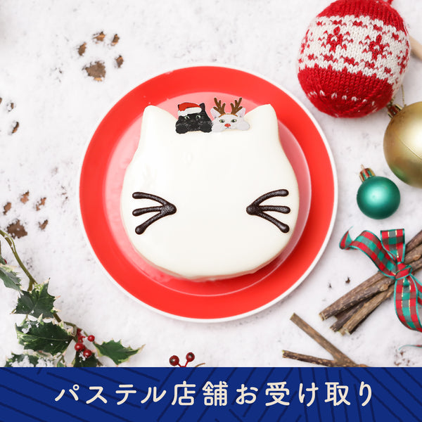 白ねこホリデーケーキ～ホワイトチョコ&ベリー～（トートバッグ付き）